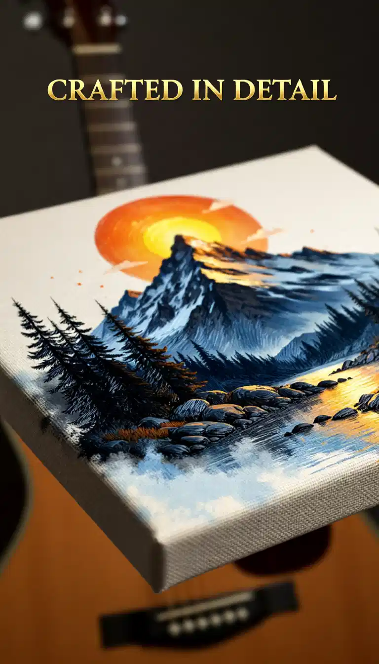 Professional AI Wall Art Example - Ladies Midnight Blue Twists